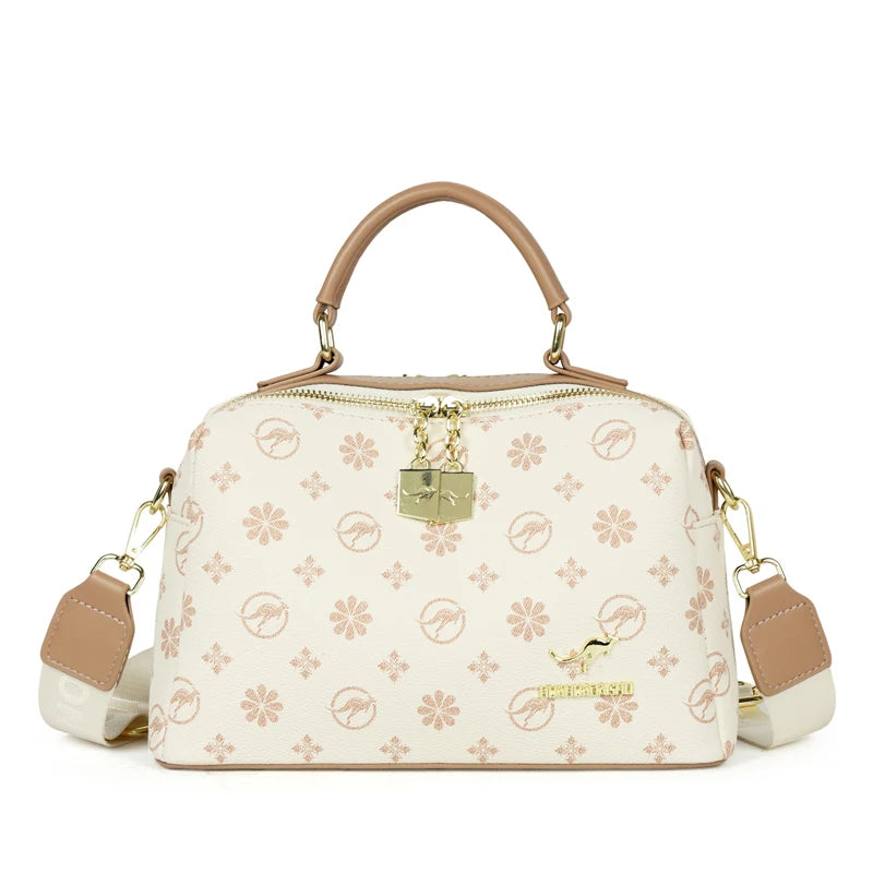 Luxury Brand Designer Women's Handbag | High-Quality Printed Leather Crossbody
