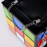 Luxury Chic Cubic Shape Box Handbag | Designer Chain Tote for Women
