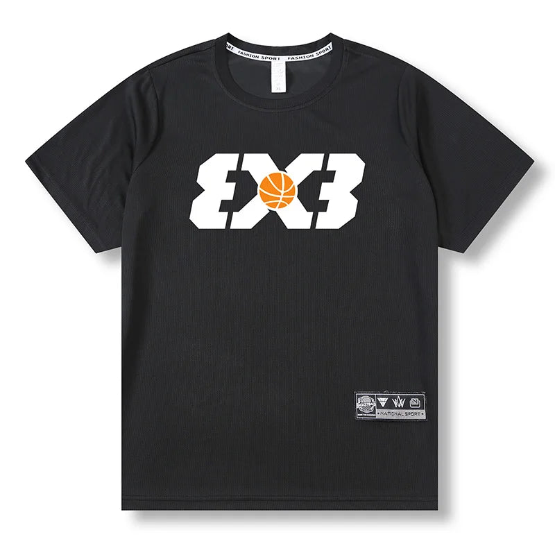 Herren lockeres Outdoor-Basketball-T-Shirt | Sommer schnelltrocknendes Streetwear-T-Shirt