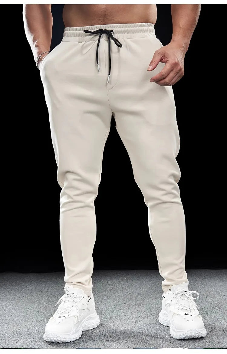 Men’s Slim-Stretch Gym Fitness Trousers | Quick-Drying Breathable Training Pants