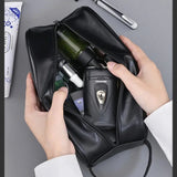 The "Cloud-Carry" Travel Set: Premium PU Leather Cosmetic Bag