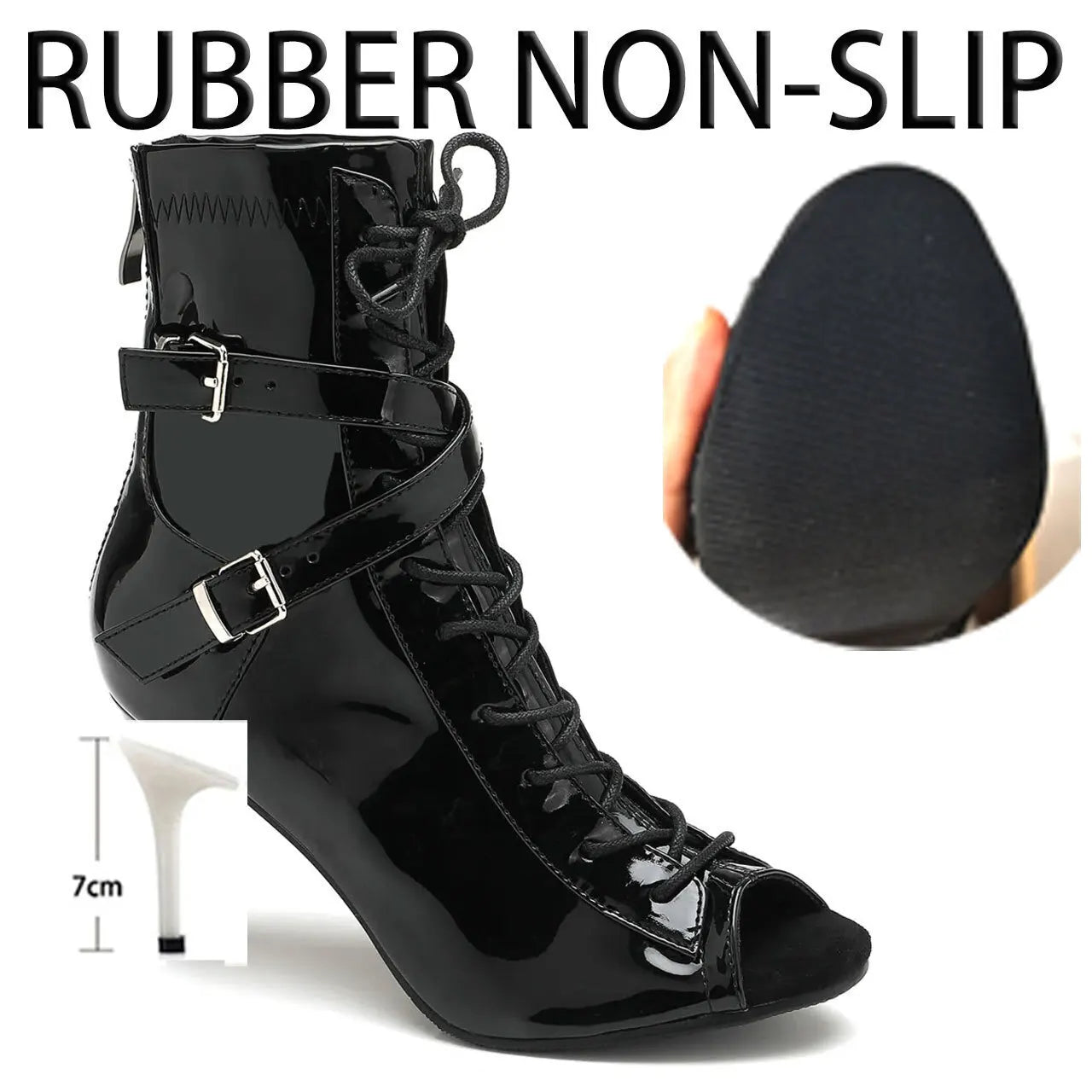 Professional Women’s Latin Dance Sandals – Thin High Heel Stilettos