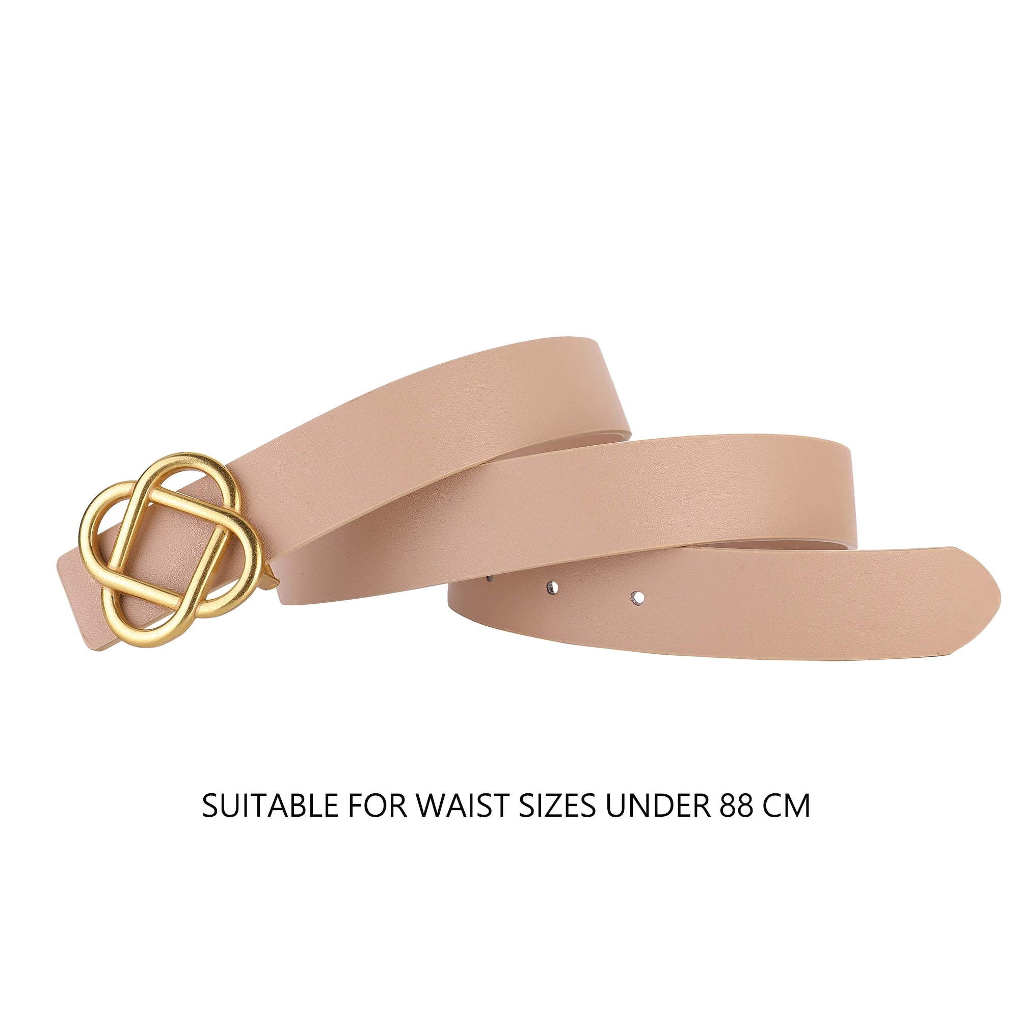 Damen-Wildleder-Rindledergürtel 2,8 cm – Vintage schmaler Gürtel mit Retro-Goldschnalle