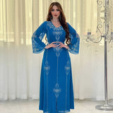 The "Breeze Silhouette" Abaya – Signature Summer V-Neck Long Dress