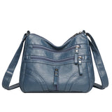 Matching-All Kunstleder-Messenger Bag | Premium PU-Umhängetasche für Damen