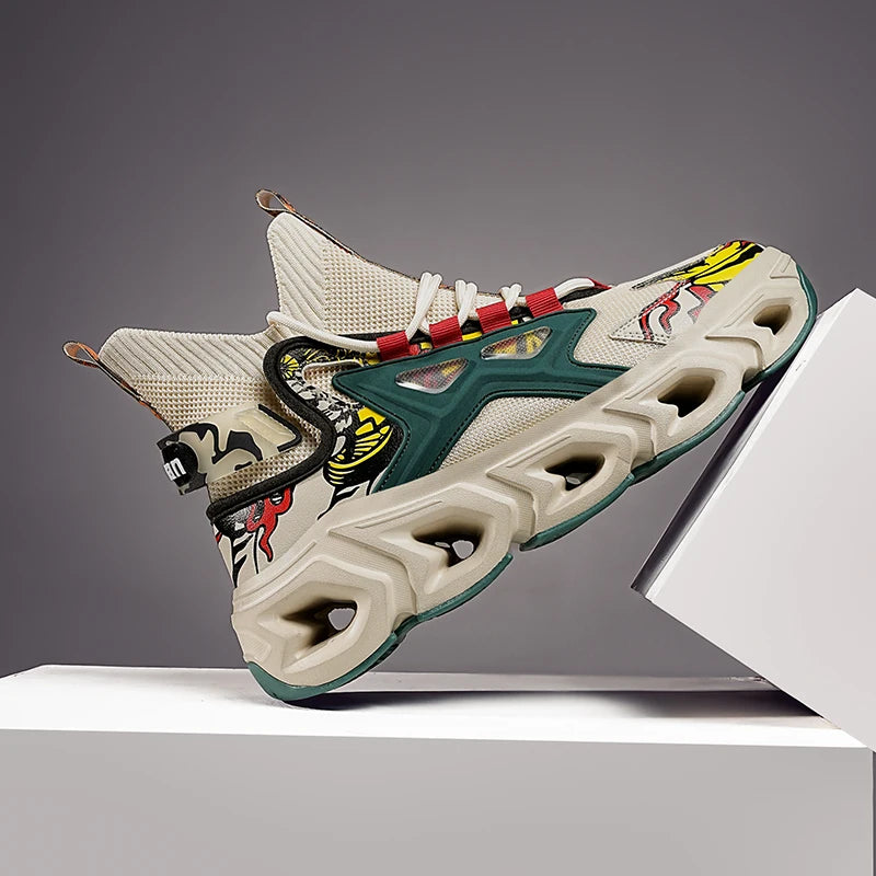The Vanguard-X Elite | Signature Mens Luxury Trainer | Breathable Race-Spec Sneaker