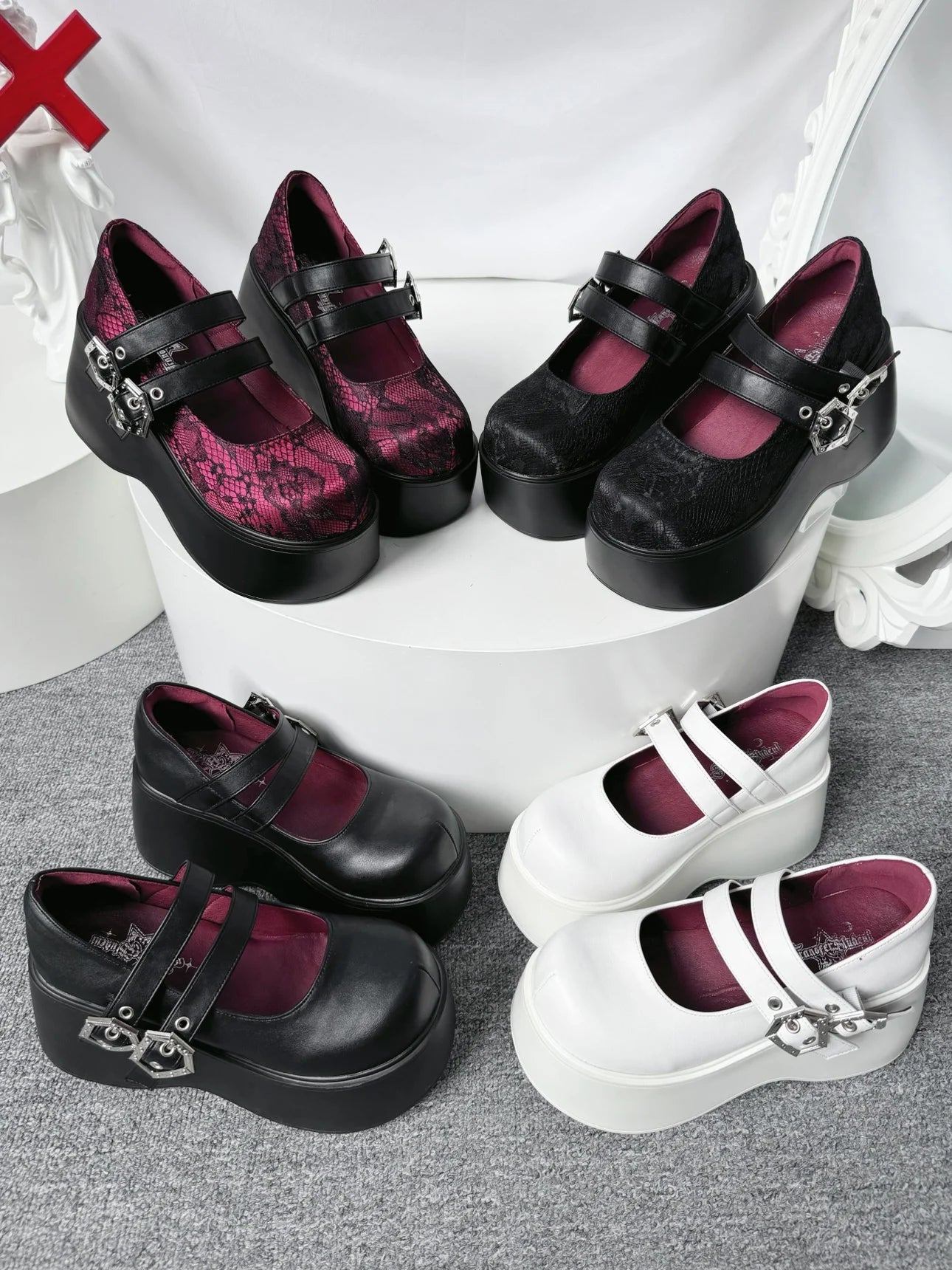 Nameless Witch 2.0 Gothic Platform Wedge Mary Janes