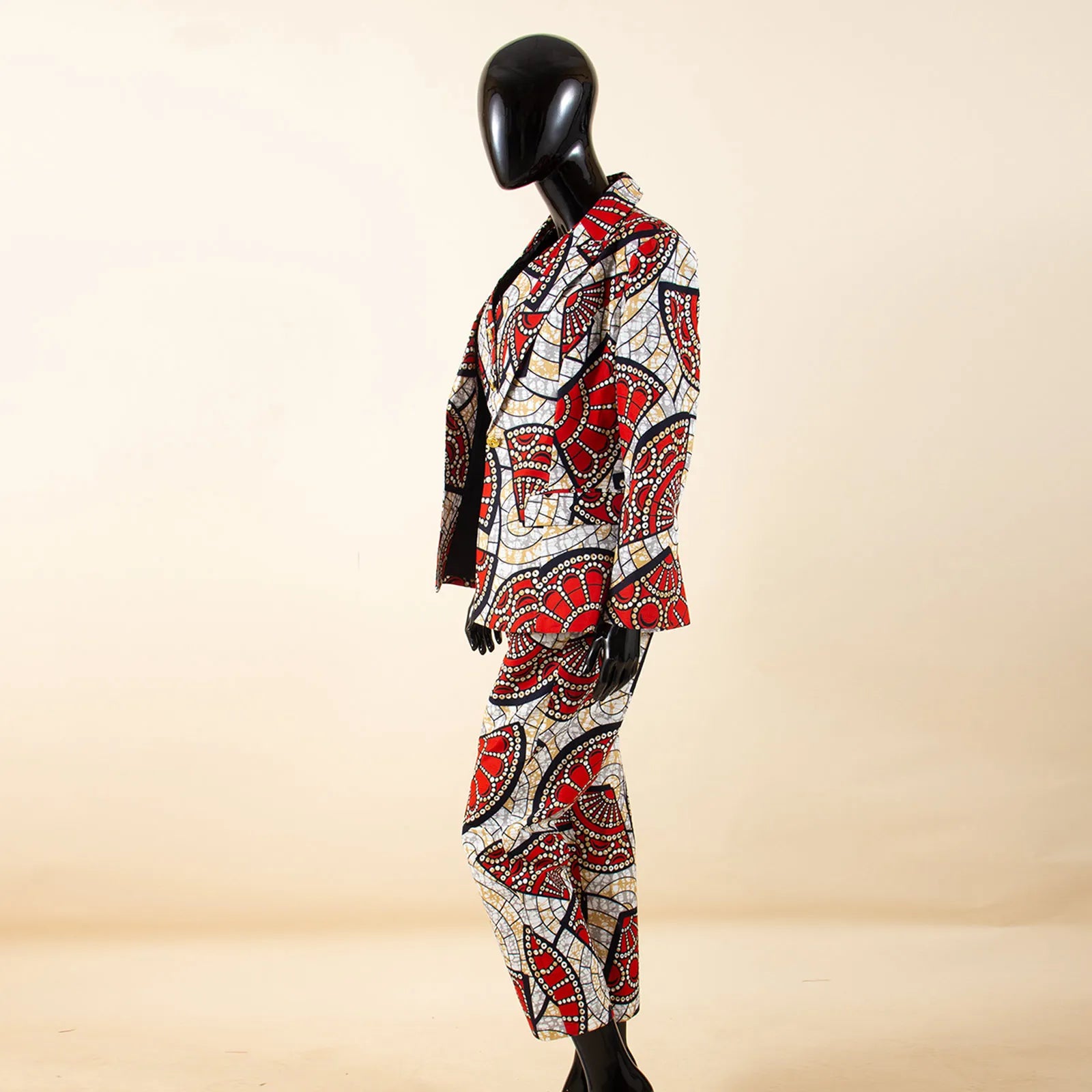 Das „Legacy“ Executive Set: Lebhafter 3-teiliger Anzug aus Ankara | Einreihiger Blazer, passende Weste & hoch geschnittene Hose