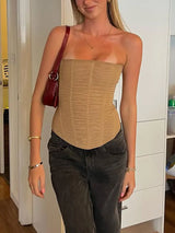 Sexy Mesh Backless Summer Vest – Women’s Elegant Luxury Patchwork Tank Top
