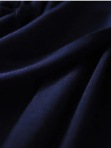 Elegantes Strick-Sweatshirt-Kleid mit V-Ausschnitt, Wickelstil, locker sitzendes langes Kleid für Herbst Winter