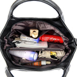 Premium-Handtasche aus weichem PU-Leder | Umhängetasche für Damen mittleren Alters