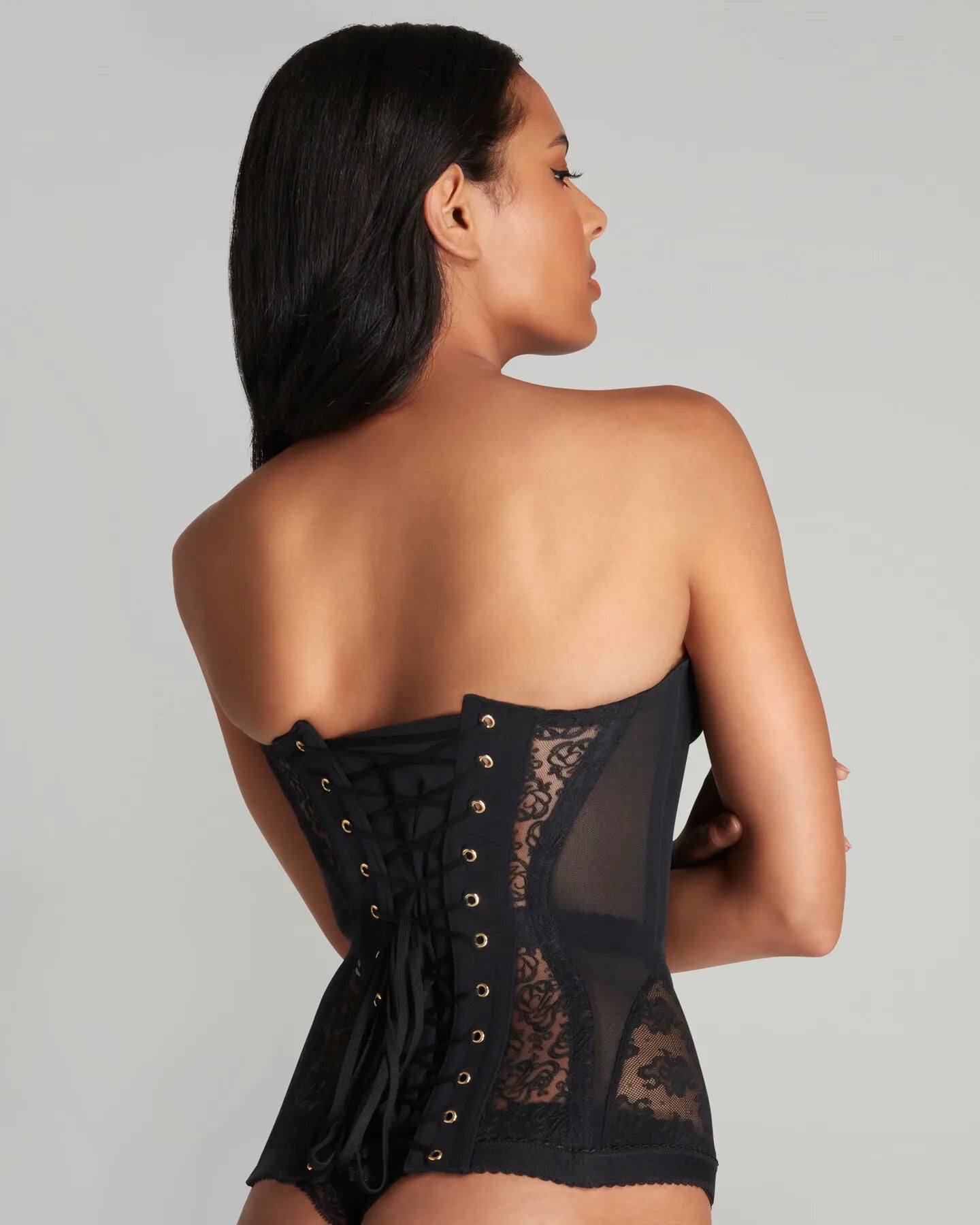 Elegantes Trägertop mit Slash Neck und Einreiher | Sexy Spitzenweste für Damen