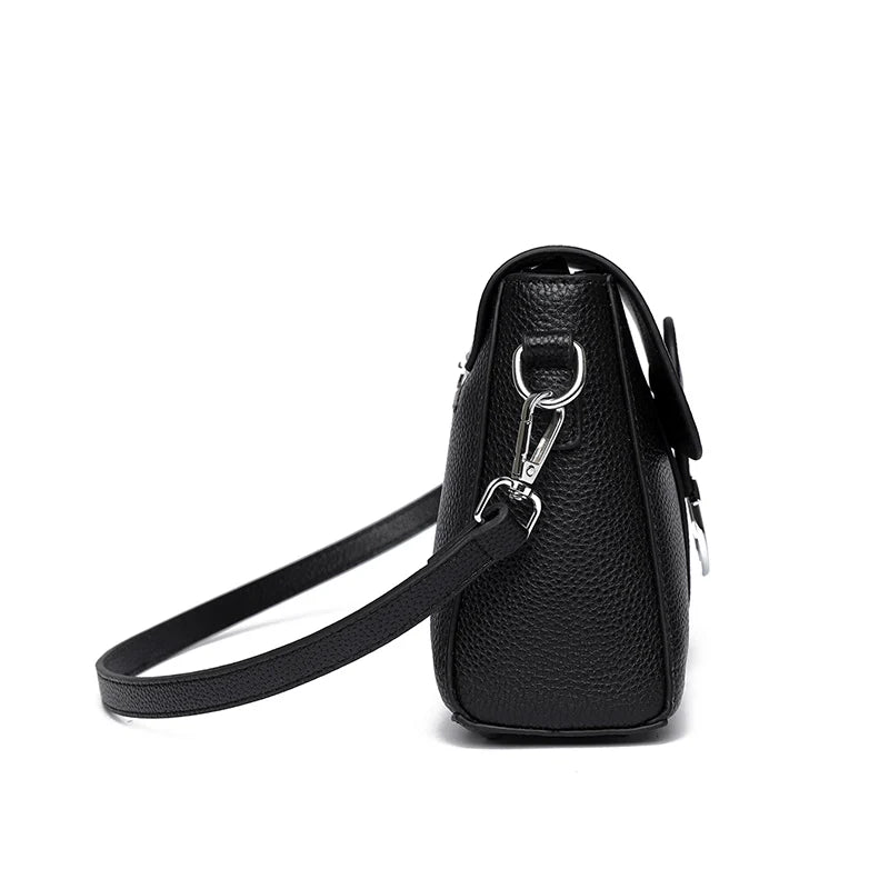 The Legacy-Flap Silhouette Luxury Cowhide Crossbody