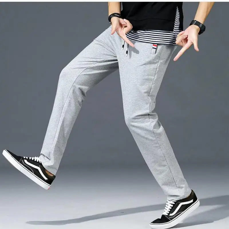 Herren Locker Sitzende Stretch-Trainingshose | Gym Fitness Sportswear Jogginghose