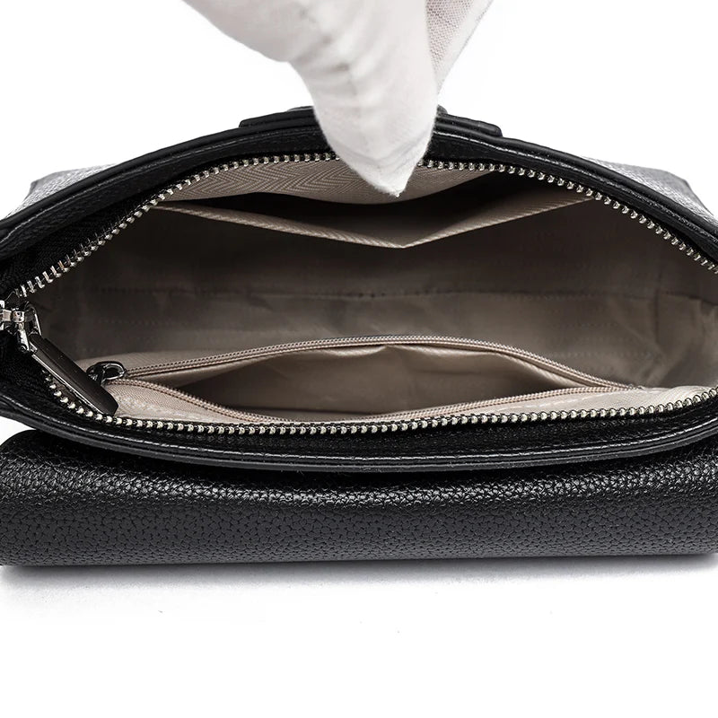 The Legacy-Flap Silhouette Luxury Cowhide Crossbody