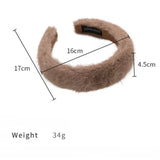 Flauschiges Breites Haarband und Elegantes Haarband mit Temperament