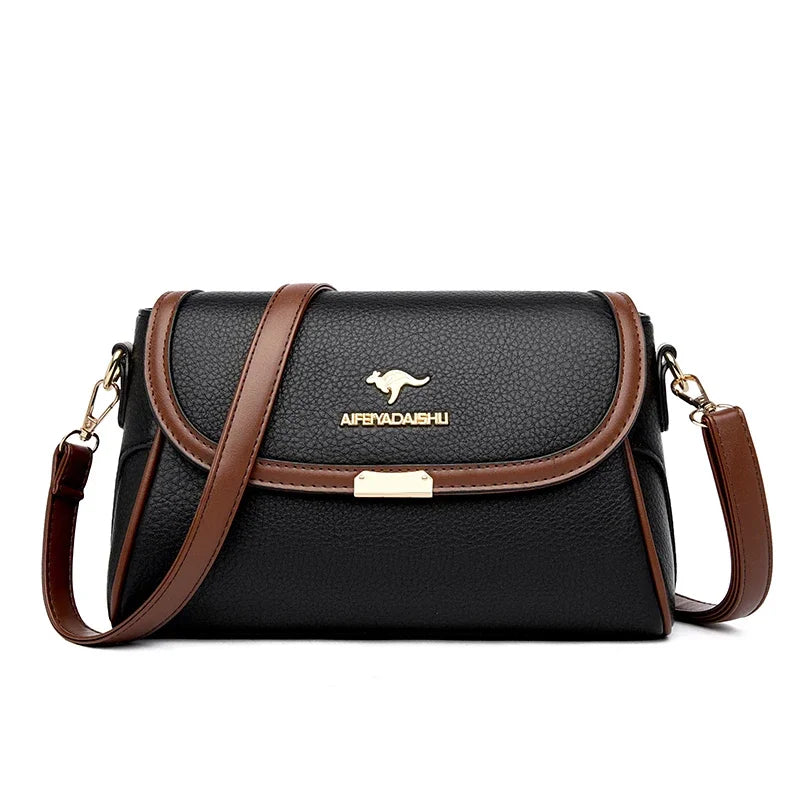 Die Petite-Luxe Silhouette einfarbige Handtasche aus hochwertigem Leder