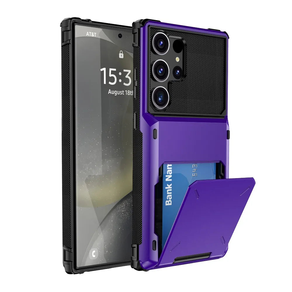 Premium Wallet Case with Card Holder for Samsung Galaxy S26 S25 S24 Ultra And A Series