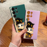 Three Little Kittens Silicone Case for Samsung Galaxy S25 S24 S23 Ultra