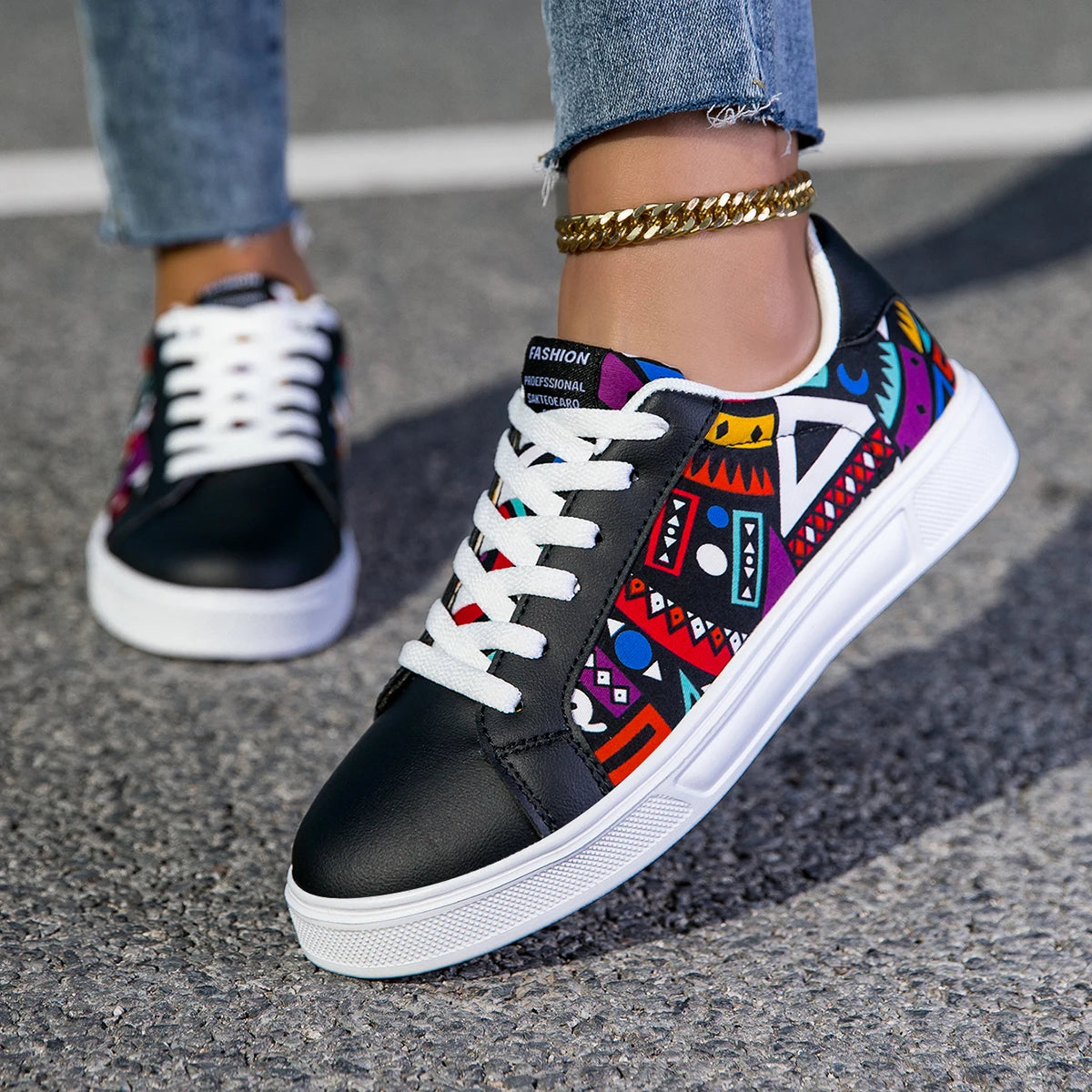 Damen-Sneaker für die Freizeit – Leichte Skateboard-Schuhe