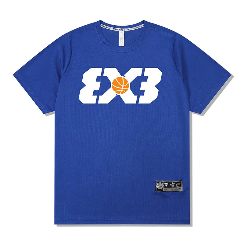 Herren lockeres Outdoor-Basketball-T-Shirt | Sommer schnelltrocknendes Streetwear-T-Shirt