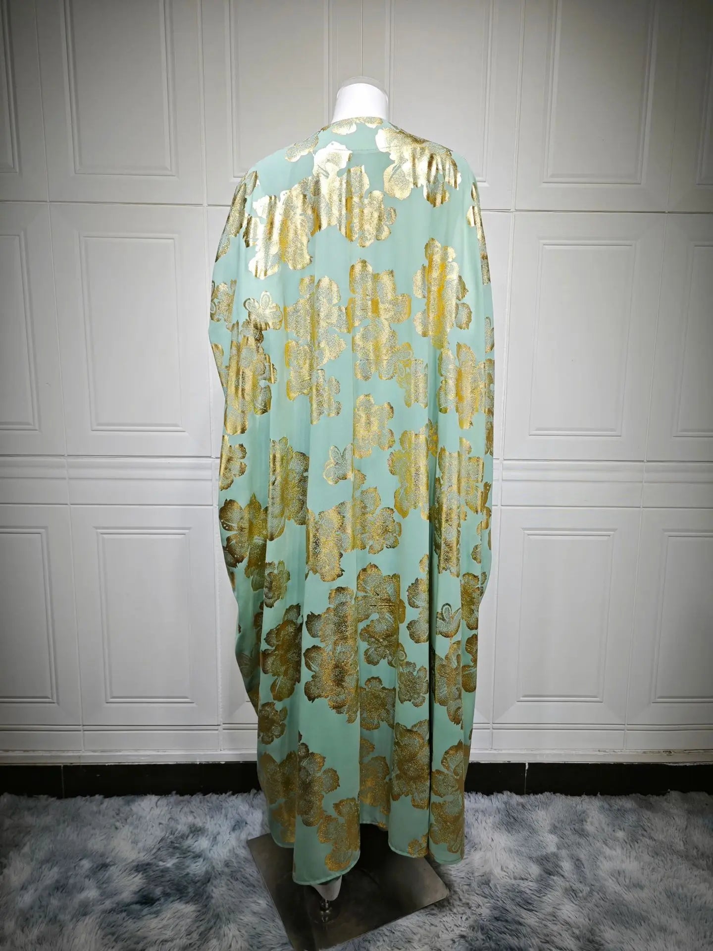 The "Emerald Heritage" Abaya – Signature Embroidered Party Jalabiya – Boutique Green Ramadan Kaftan
