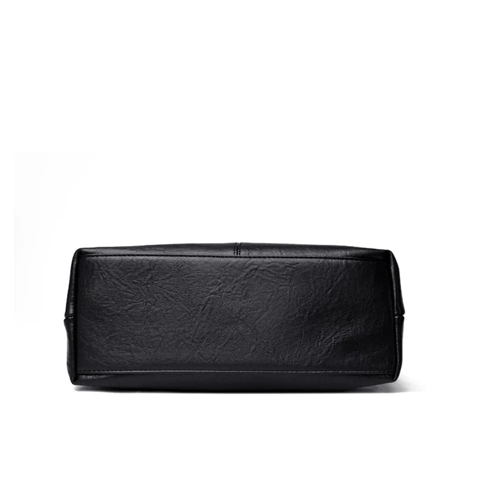Premium-Handtasche aus weichem PU-Leder | Umhängetasche für Damen mittleren Alters
