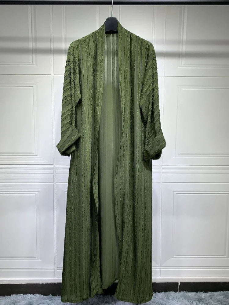 Die "Flora" Frühlingsabaya: Atemberaubender Kaftan im marokkanischen Stil und Dubai Robe mit Aufdruck