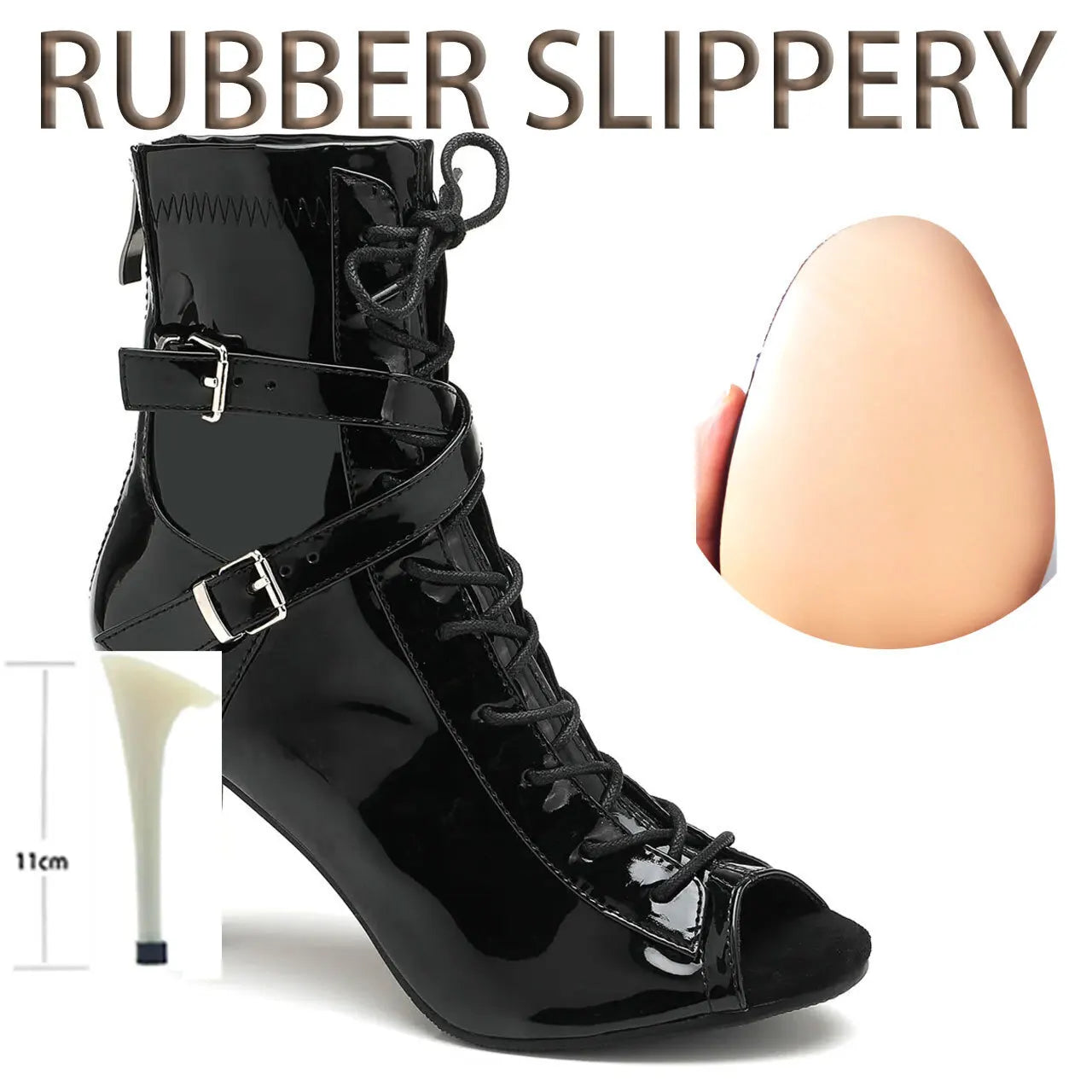 Professional Women’s Latin Dance Sandals – Thin High Heel Stilettos