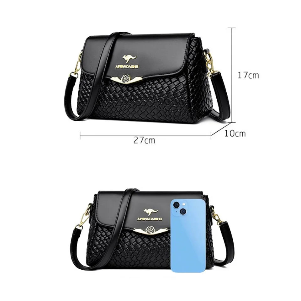 Die gewebte Wölbung Silhouette Luxus-Stricklederhandtasche