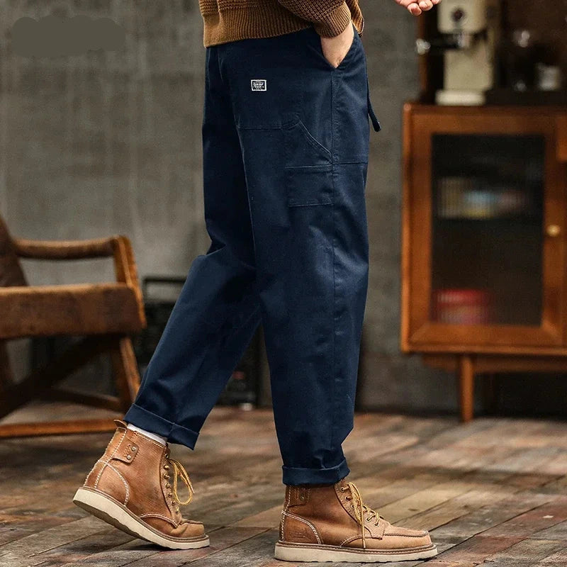 Men’s American Vintage High-Waist Loose ProfileCargo Trousers