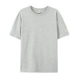 Damen Essential Solid T-Shirt: Relaxed Fit Premium-Baumwoll-Kurzarm-Oberteil