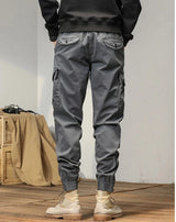 Men’s Winter Y2K Harem Tactical Utility Fleece Cargo Pants