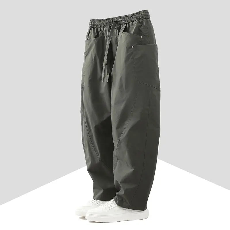 Herren Cargo Hose mit geradem Bein und Flugzeug-Print