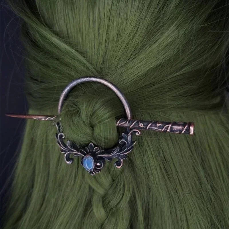 Der „Eisen-Dorn“ Haarstab Nordischer Metall-Haarstab | Exquisiter Gothic-Punk Kopfschmuck