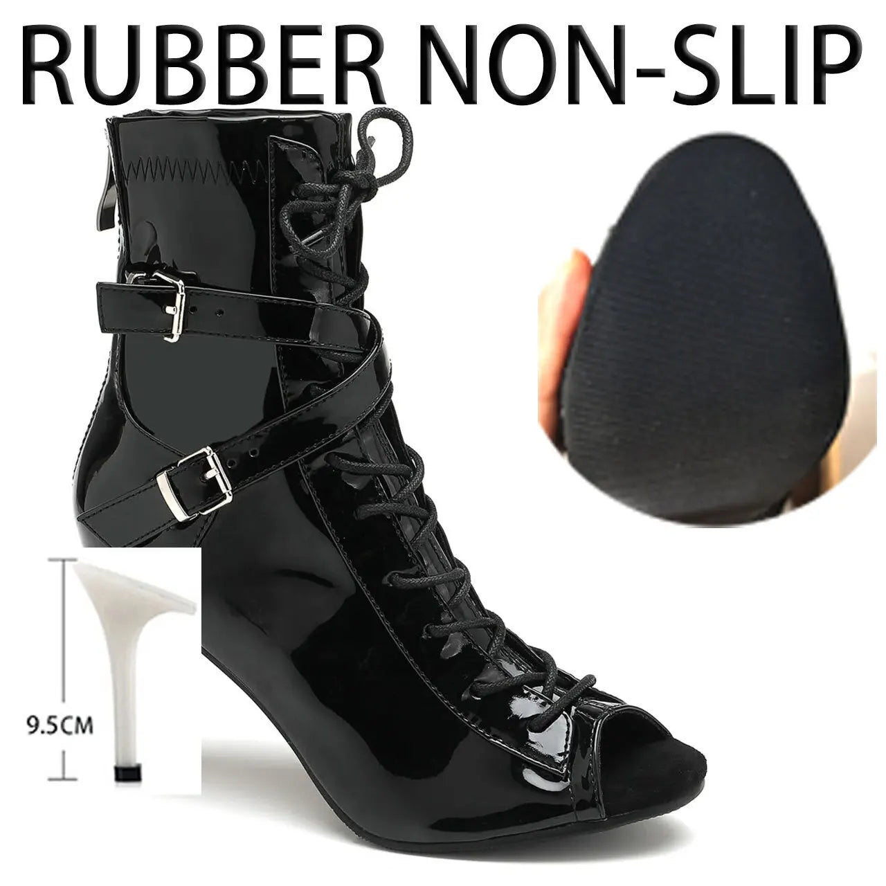 Professional Women’s Latin Dance Sandals – Thin High Heel Stilettos