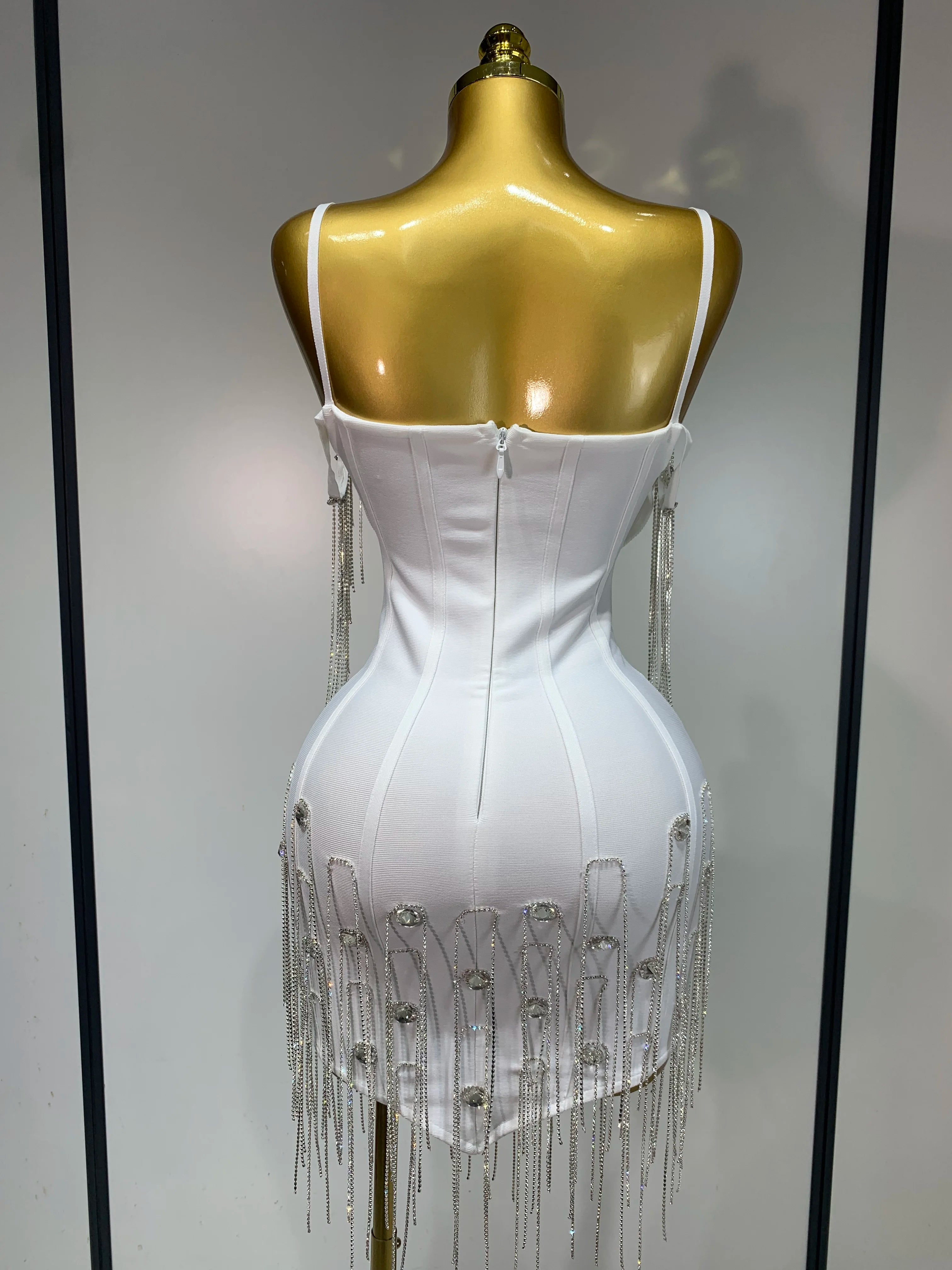 Sexy Backless Spaghetti Strap Bodycon Dress Elegant Prom, Club & Party Dress