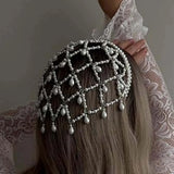 Bohemian Grid Hollowed Pendant Headdress for Women