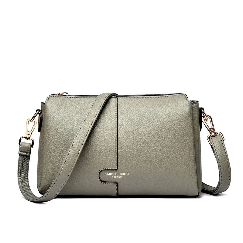 The Azure-Summer Silhouette Luxury Top Quality Soft Leather Handbag