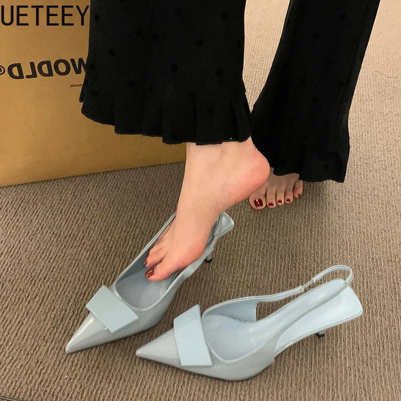 Women’s High Heel Sandals – Fashion Pointed Toe Slingback Shoes