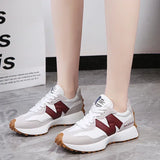 Damenmode Lässige weiße, vulkanisierte flache Sneaker – rutschfeste Gymnastik-Fitness-Atmungsaktive Mesh-Laufschuhe