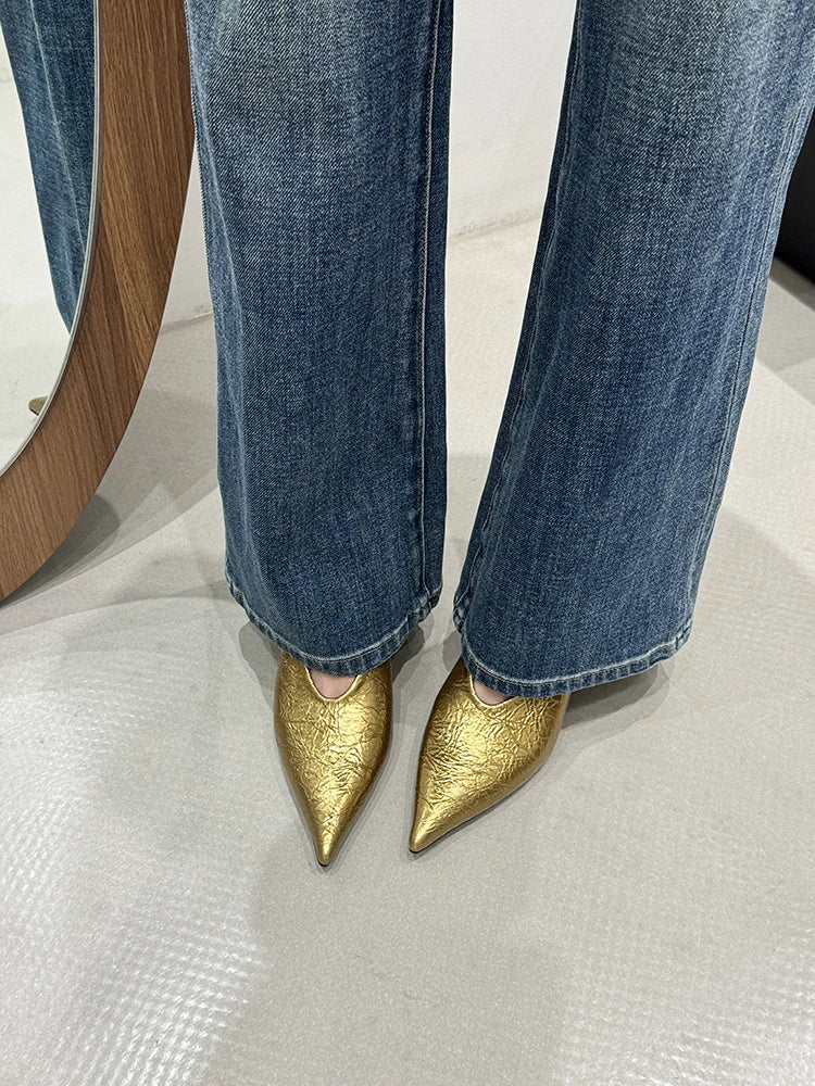 Women's Classic Pointed Toe Thin Heel Pumps