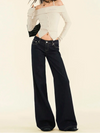 Damen Retro High-Waist Jeans | Streetwear Straight-Leg Denim-Hose