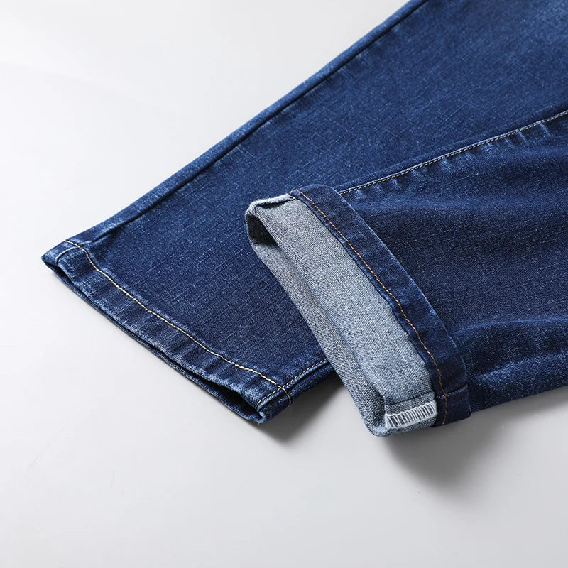 Men’s Classic Cotton Denim Overalls – Straight Leg Jeans