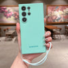 Original Wrist Strap Silicone Case for Samsung Galaxy S26 S25 S24 Ultra