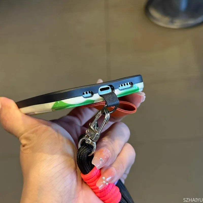 Modisches kreatives geknotetes Telefon-Lanyard | Universeller langer Umhängeriemen
