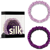 Das „Seidenfaden“-Slim-Set: Premium Skinny Scrunchies aus 100 % Maulbeerseide