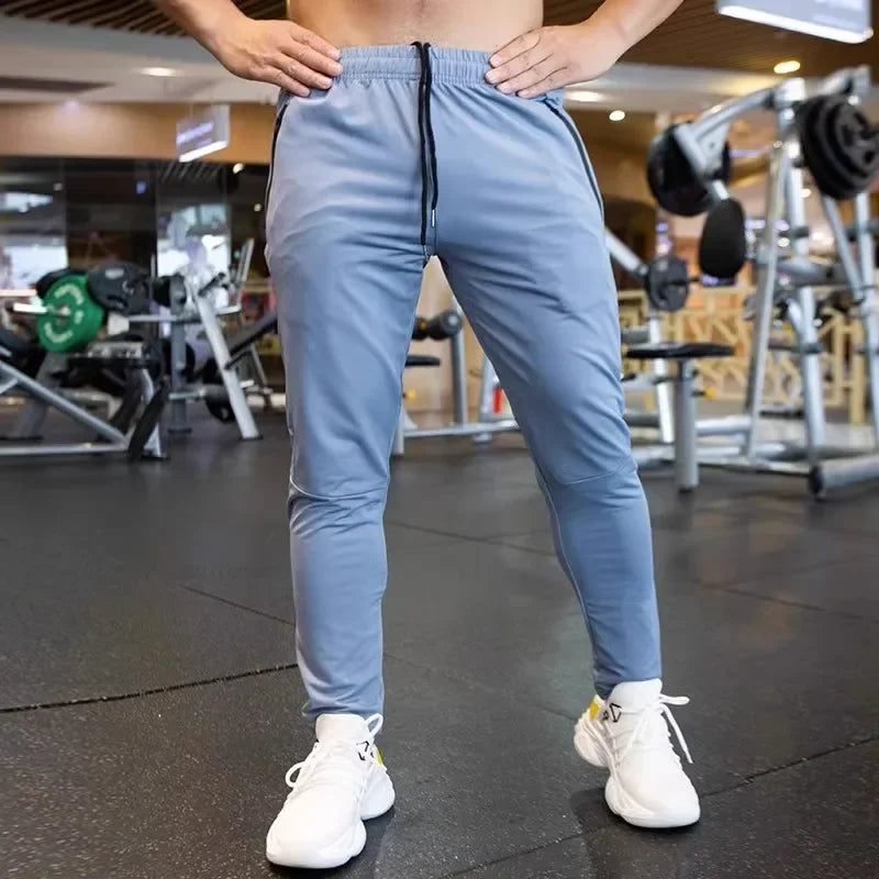 Herren Spandex Laufhose | Atmungsaktive, schnelltrocknende Gym Jogginghose