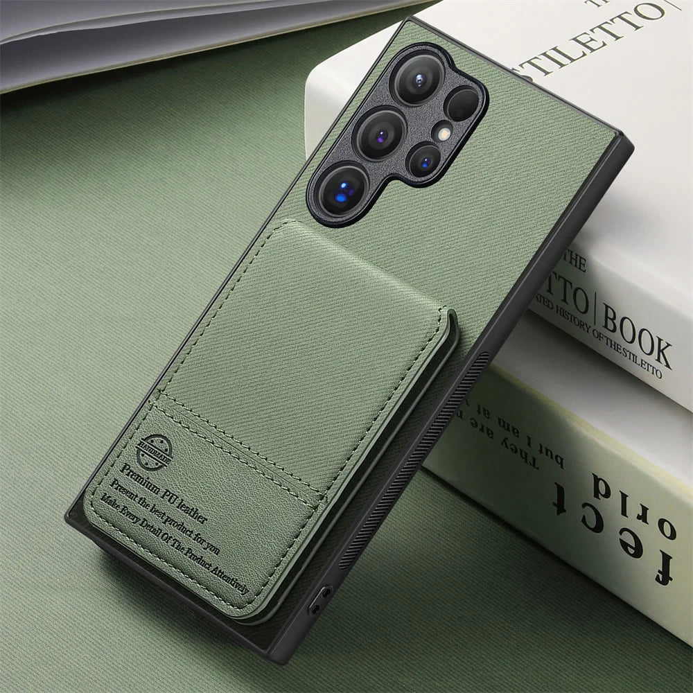 RFID-blockierende Brieftaschen-Hülle für Samsung Galaxy S26 S25 S24 S23 Ultra S22 und A-Serie