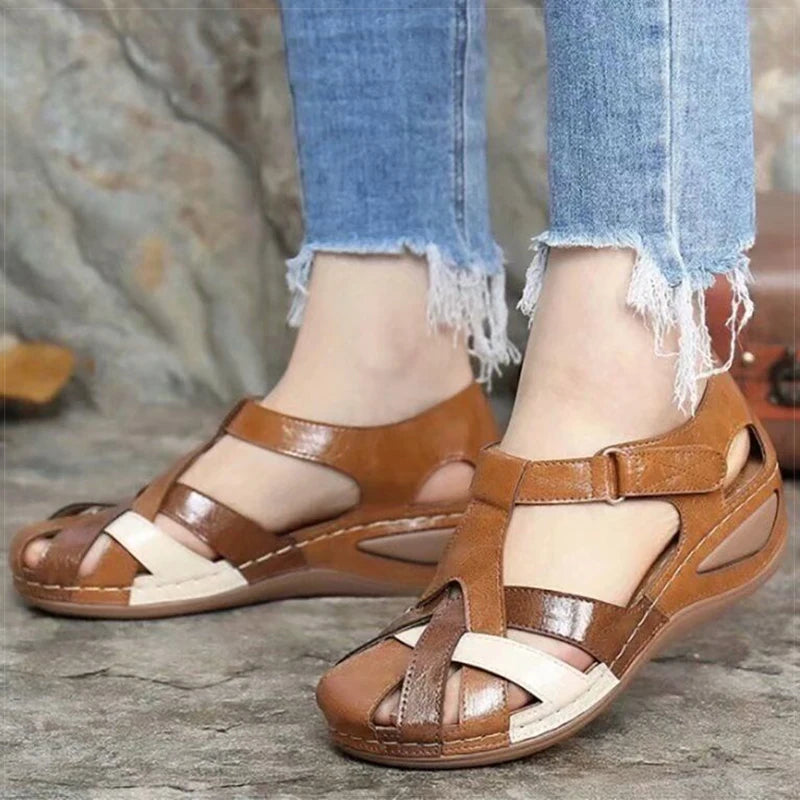 Women’s Soft Wedge Sandals – Comfortable Low Platform Shoes, Mix Color Summer Sandalias